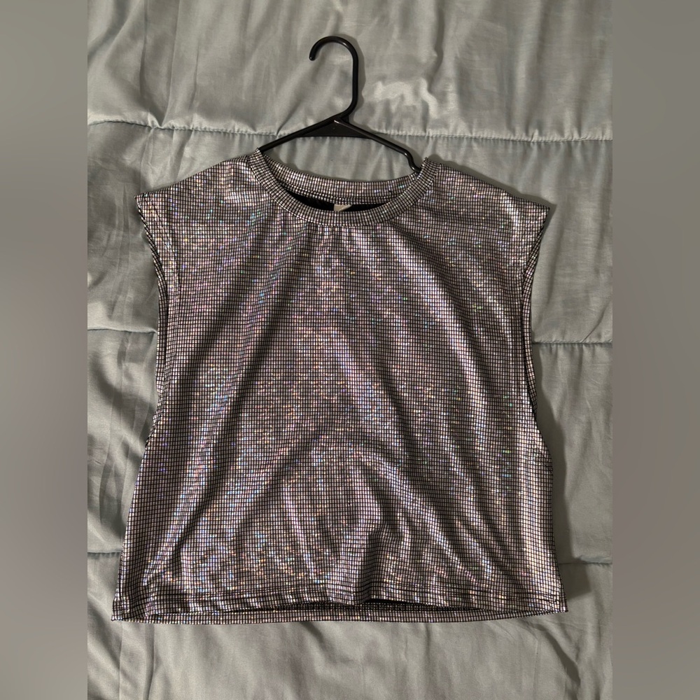 Shimmering Sleeveless Top